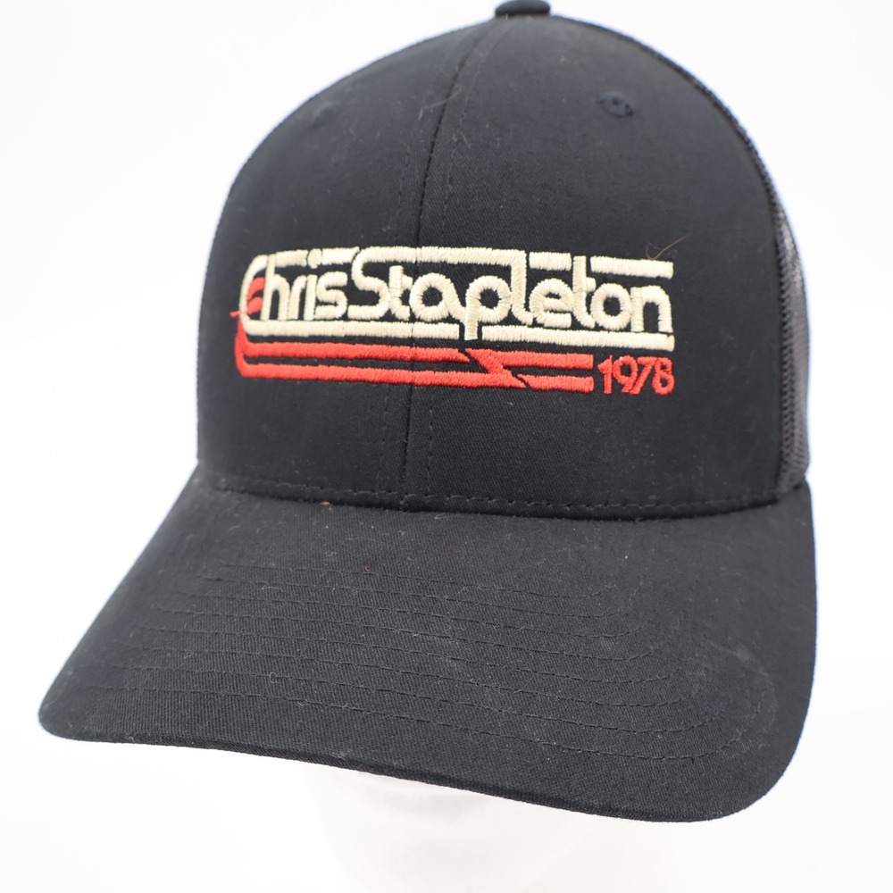 Chris Stapleton Trucker Hat Unisex OSFM Black Embroidered 1978 Snapback Cap